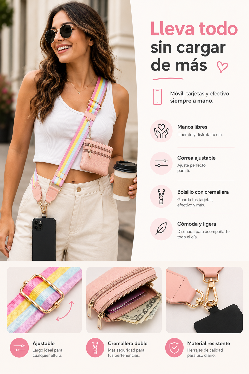 Bandolera móvil multifunción